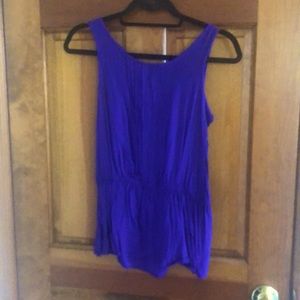 Purple tank from Anthro with tie back detail.